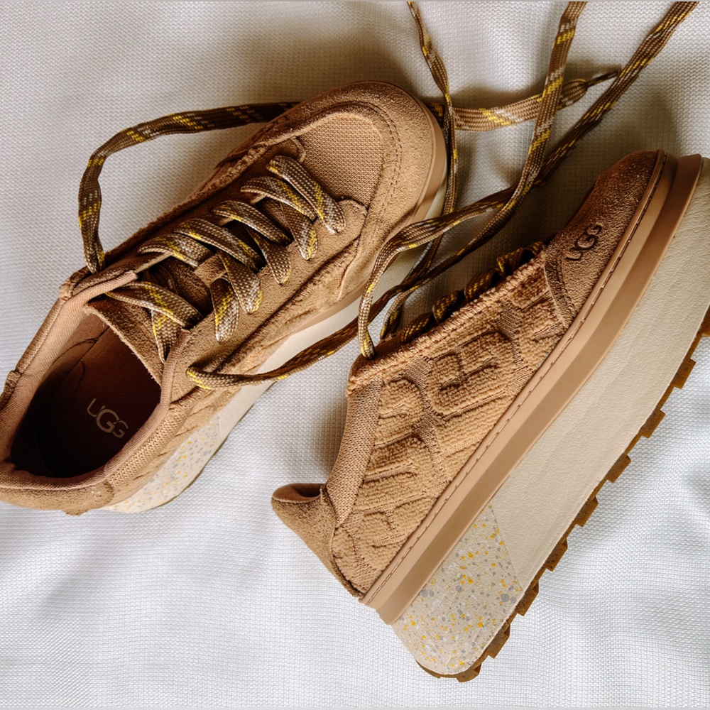 UGG Marin Lace Logo Platform Shoes